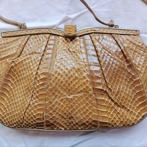 Vintage Snakeskin Shoulder Strap Purse OR Clutch
